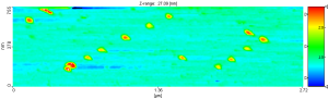 Finally, the vesicle and unloaded nanoarray are brought together in solution, forming the loaded protein nanoarray (Figure 3).