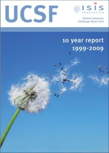Publication cover image from Oxford University Challenge Seed Fund 10 year report file